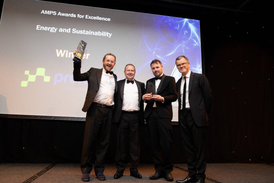 Prolectric team at amps award ceremony 2023