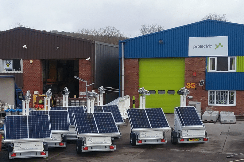 Prolights lined up in the Prolectric yard