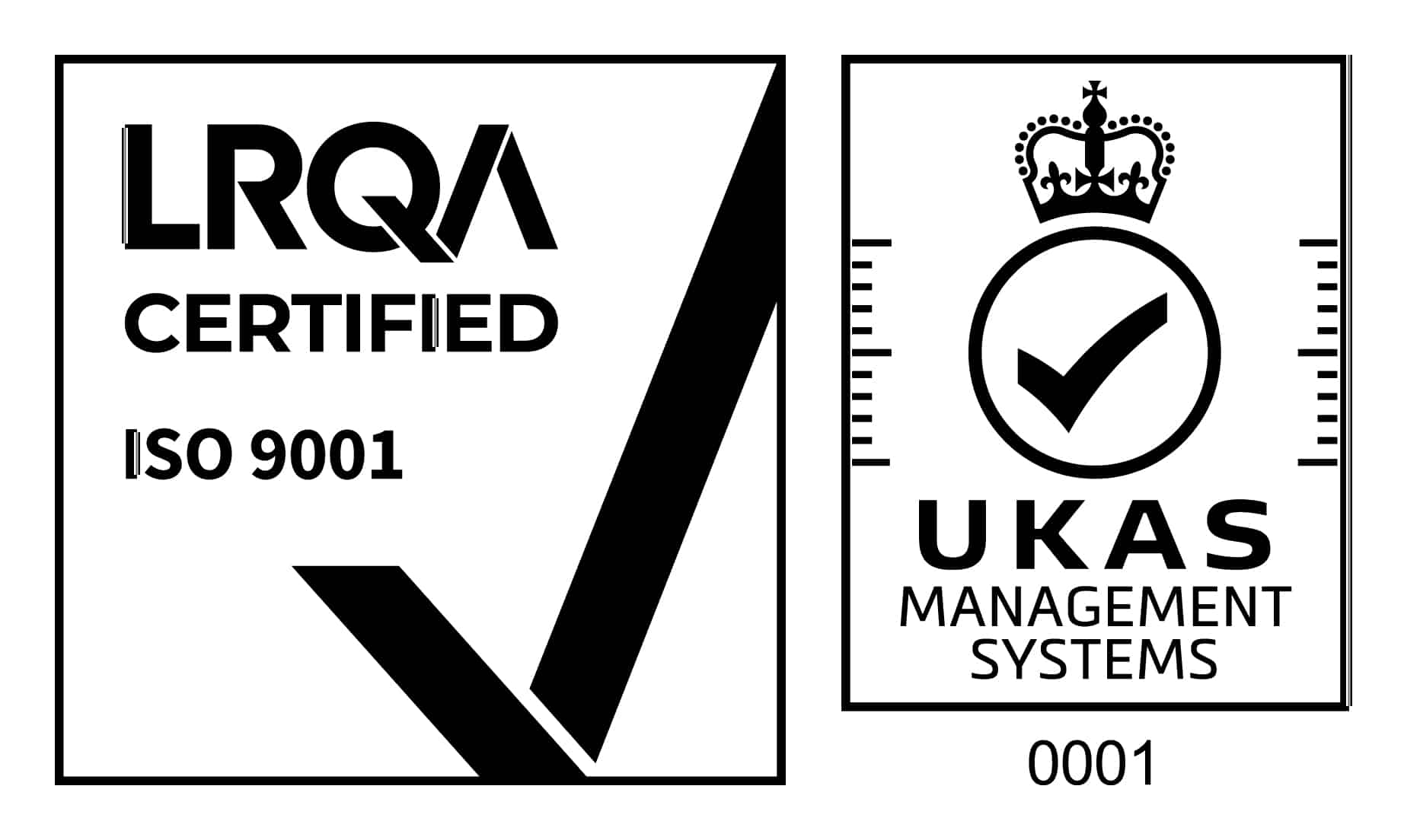 UKAS AND ISO 9001 logo