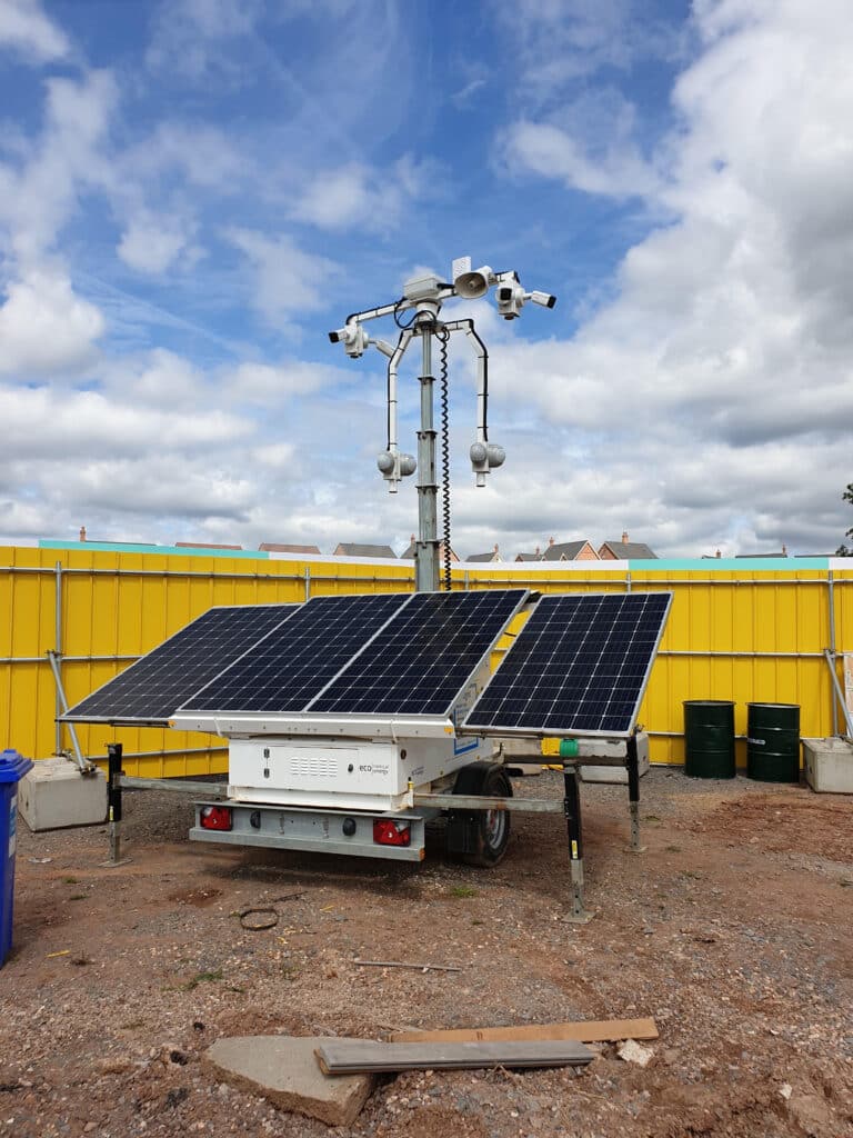 Prolectric Virtual Guard Cctv Security deployed at residential construction site