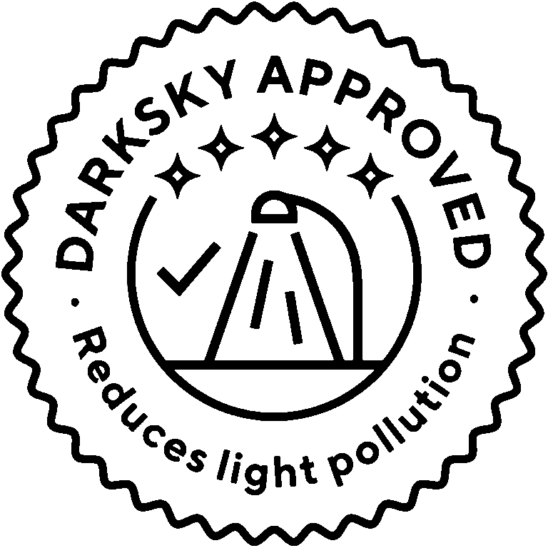 DarkSky Approved logo Black