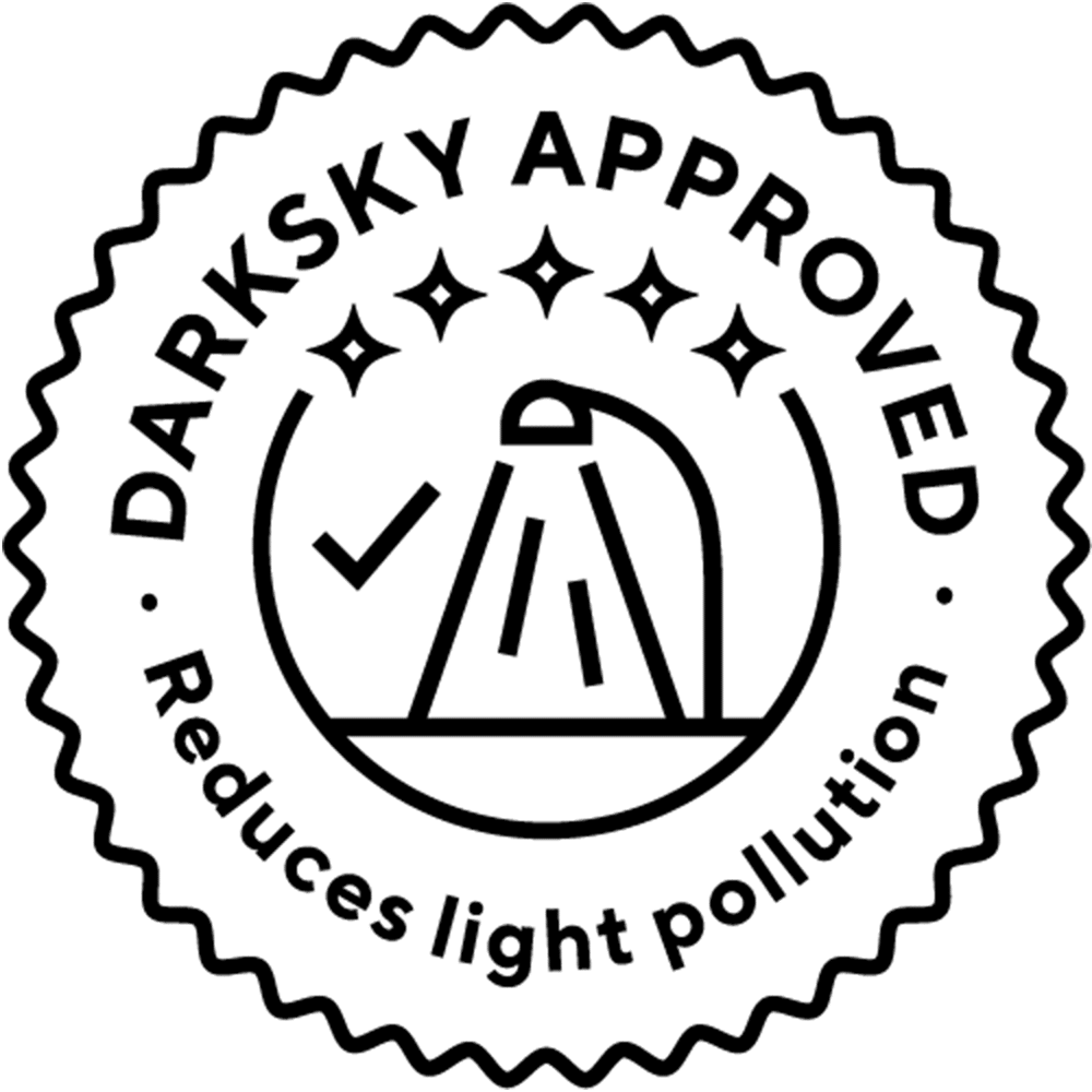 DarkSky Approved logo Black