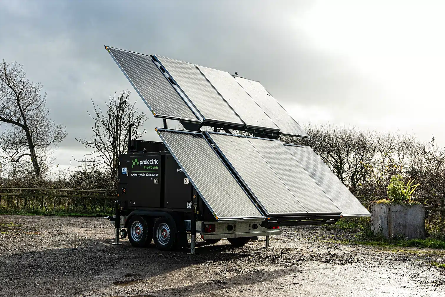 ProPower Solar Hybrid Generator at Rural Building Site