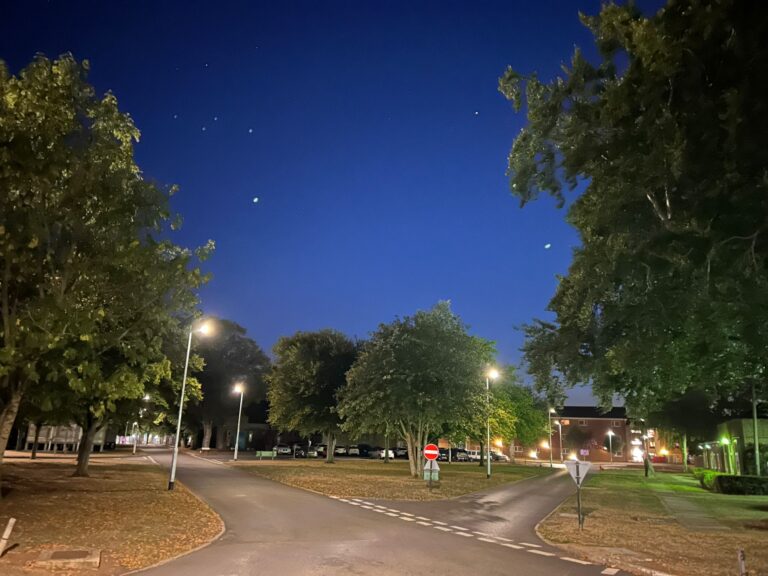 Duke of Gloucester Barracks with solar streetlights and bollards from Prolectric